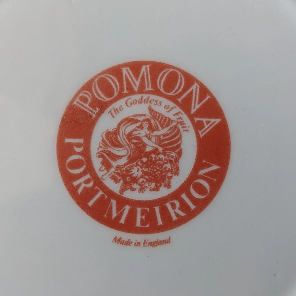 Portmeirion England Pomona Reine Claude Plum Rim Soup Bowl